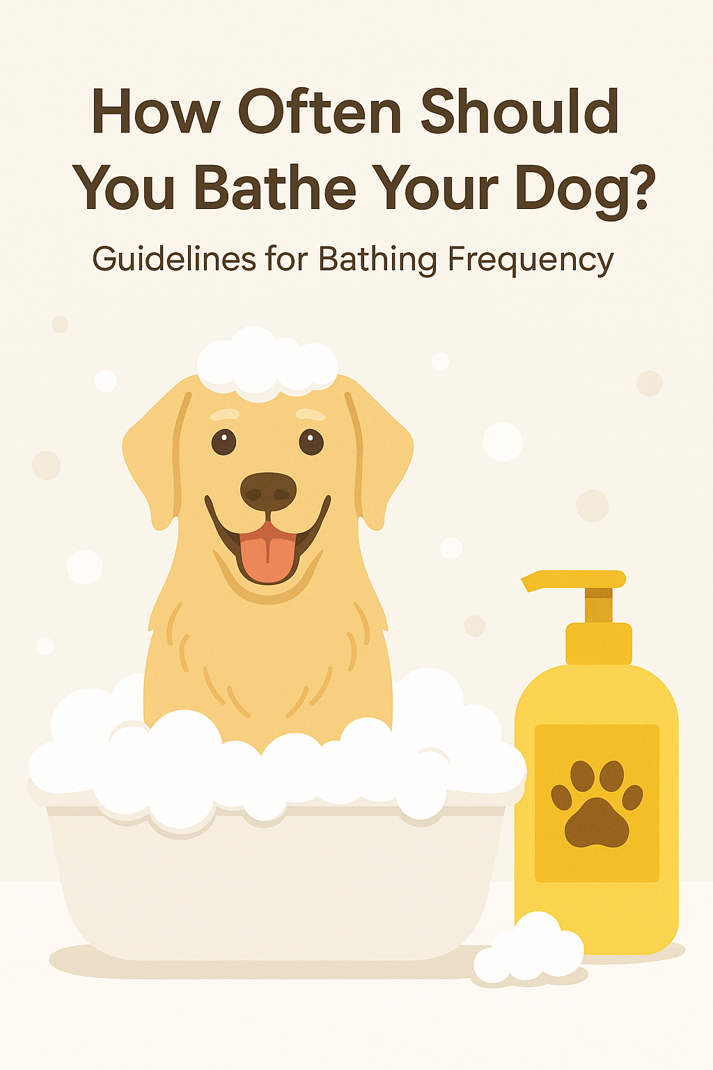 🧼 How Often Should You Bathe Your Dog?