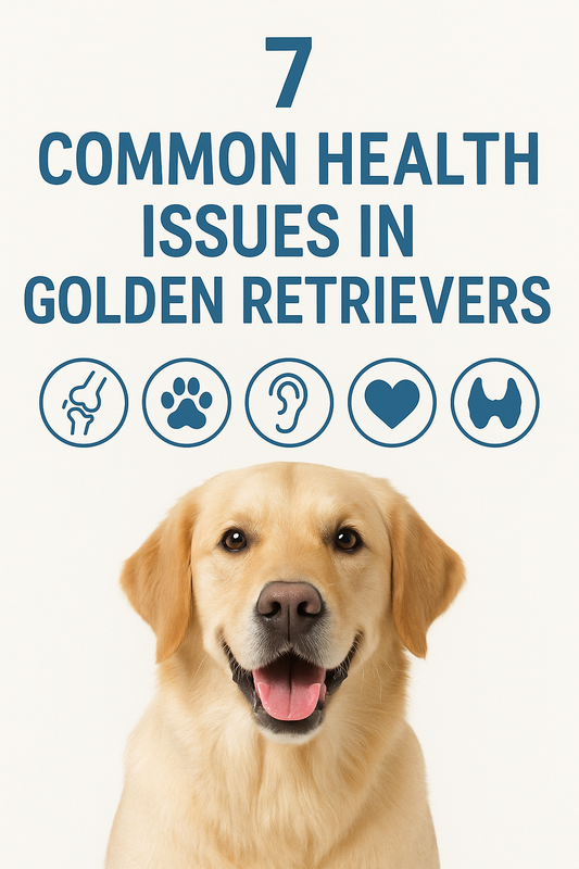🐶 7 Common Health Issues in Golden Retrievers – Prevention and Care Tips