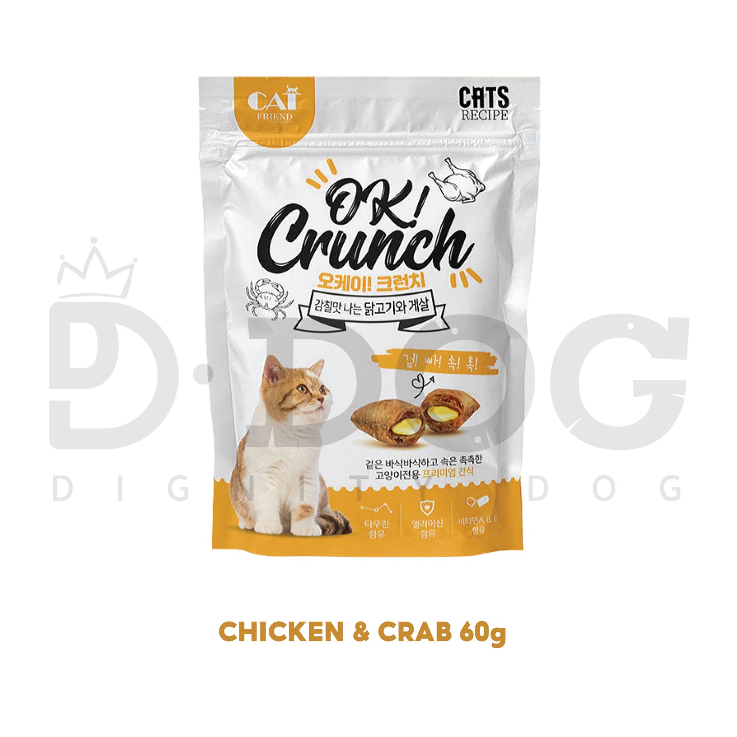 【 OK CRUNCH 】 Cat Crunky Treats 60g