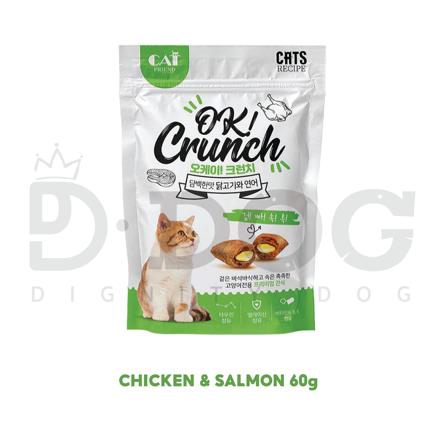 【 OK CRUNCH 】 Cat Crunky Treats 60g