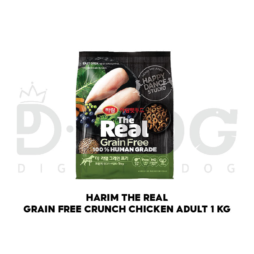 【 HARIM 】1 KG THE REAL CRUNCH GRAIN FREE DOG FOOD