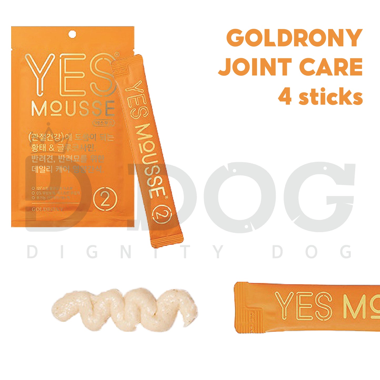 【 GOLD RONY 】60G YES MOUSSE CHEW STICK