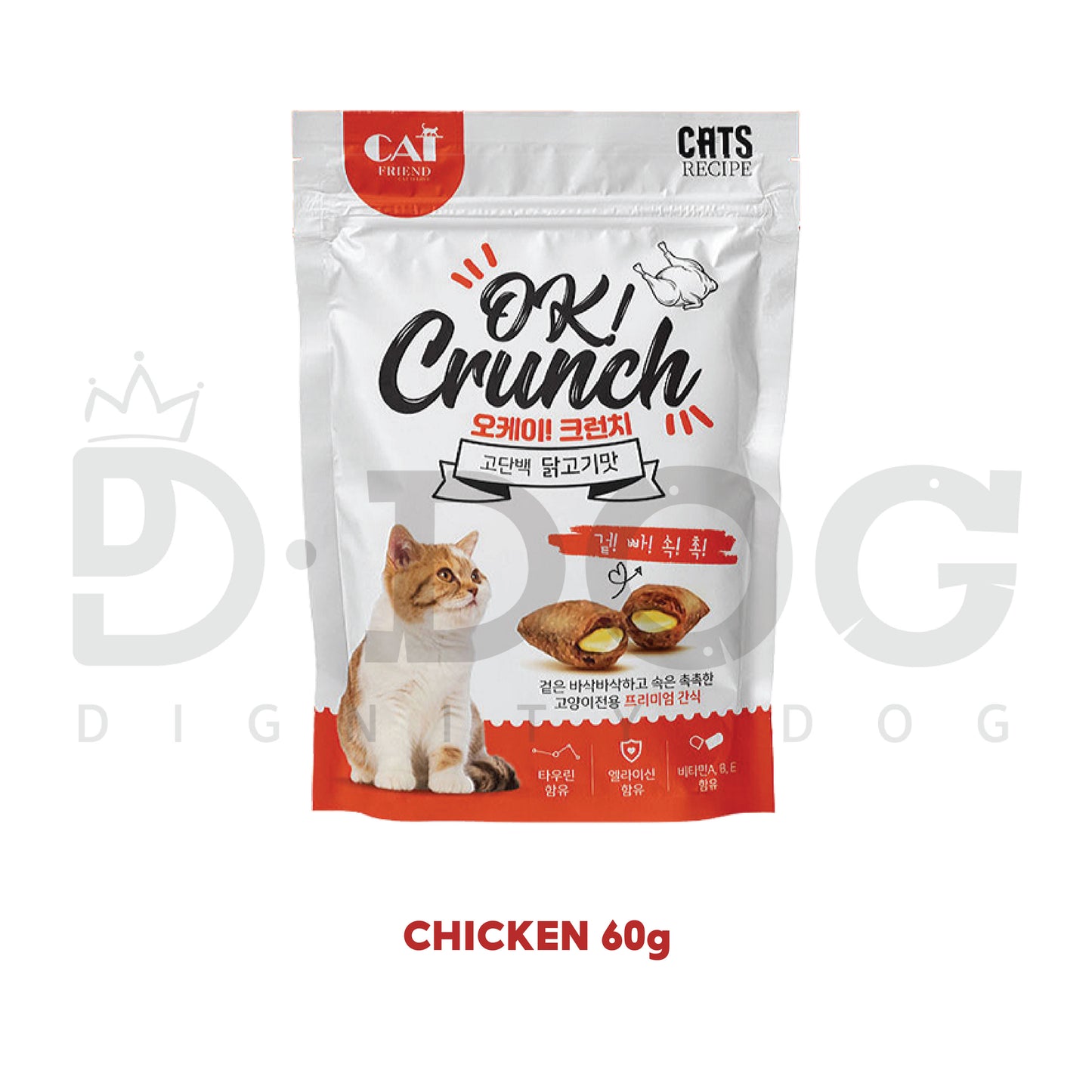 【 OK CRUNCH 】 Cat Crunky Treats 60g