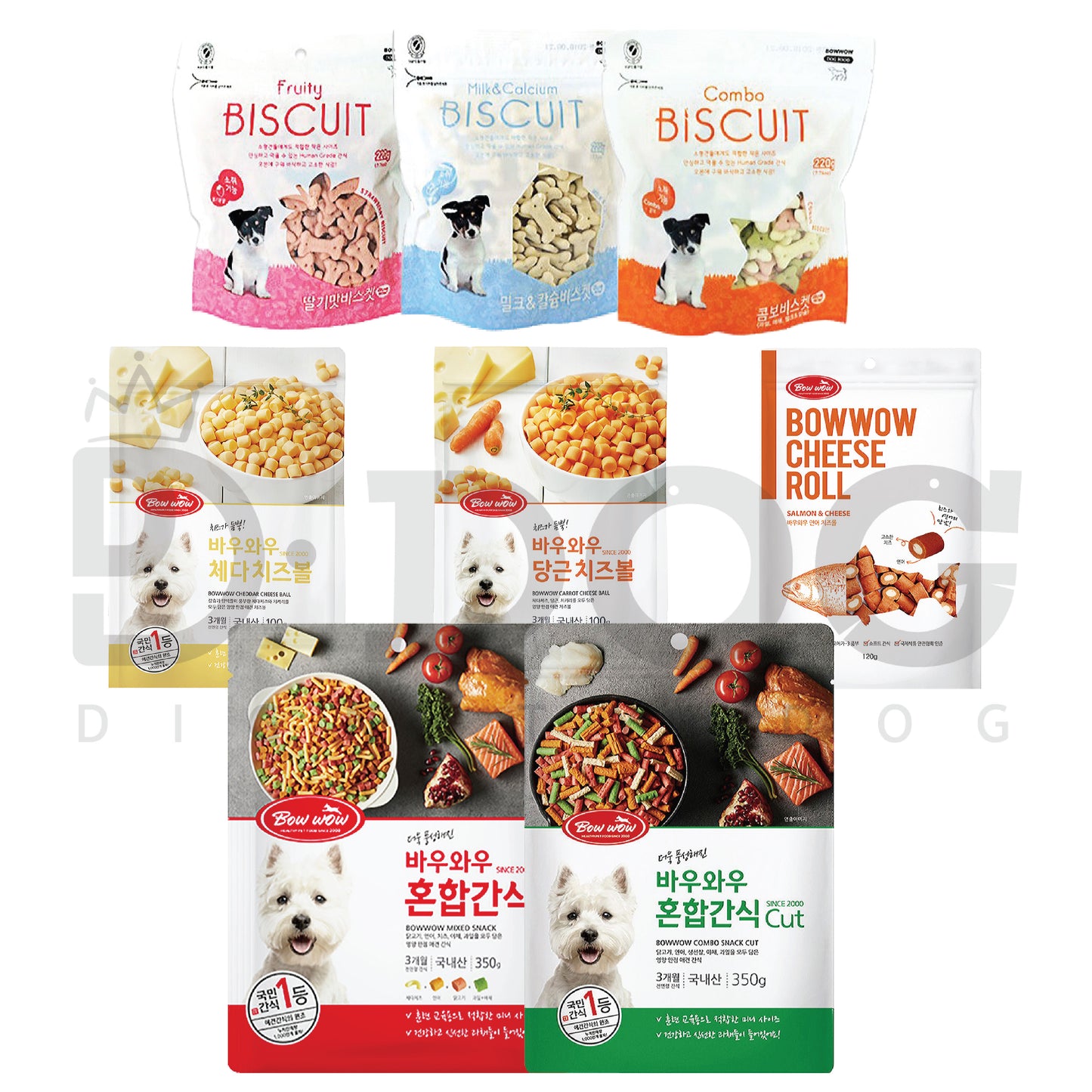 【 BOWWOW 】 Dogs Biscuit Mixed Snacks Series