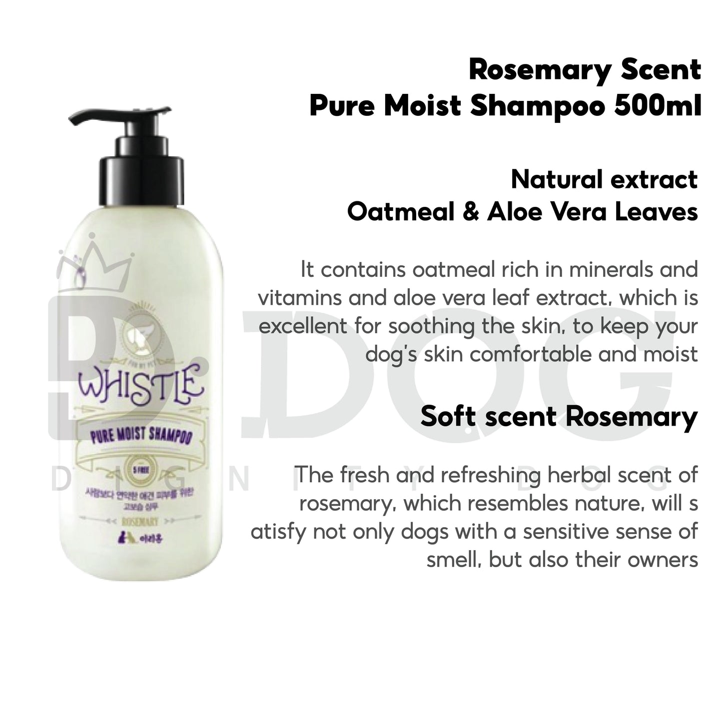 【 WHISTLE 】500ML MEDICAL SHAMPOO 3 TYPES