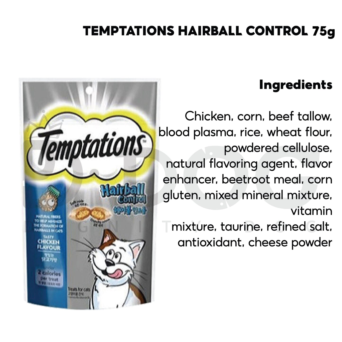 【 TEMPTATIONS 】 CAT CRUNCH COOKIES 75g