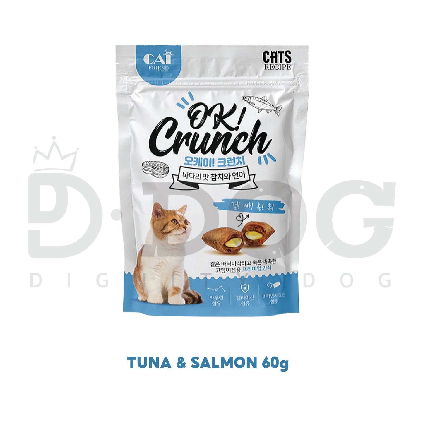 【 OK CRUNCH 】 Cat Crunky Treats 60g