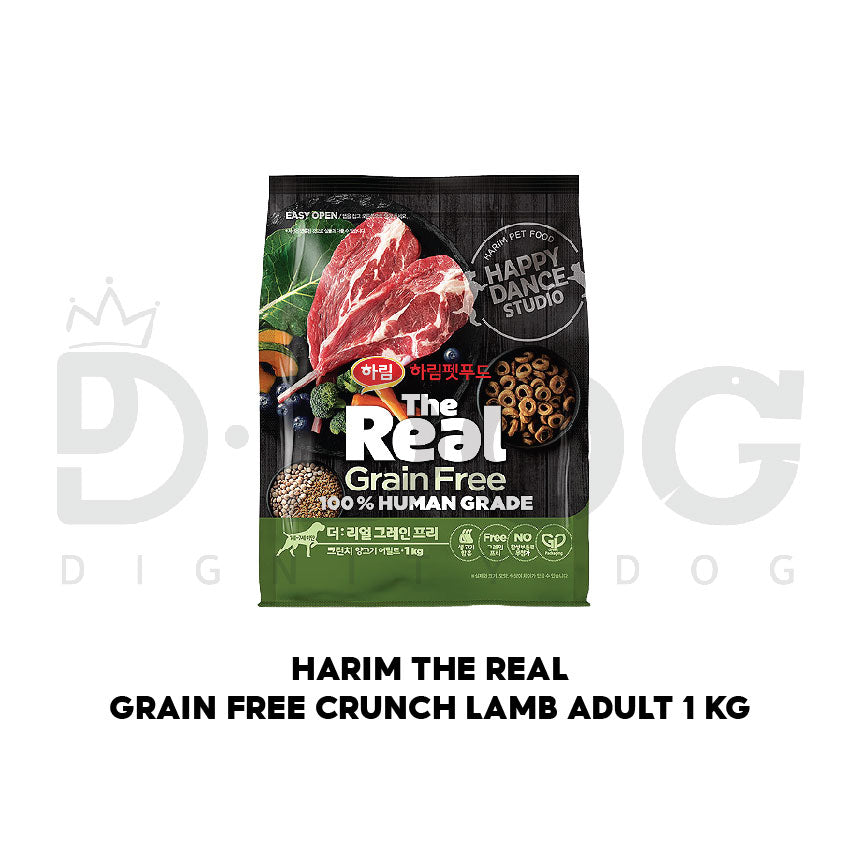 【 HARIM 】1 KG THE REAL CRUNCH GRAIN FREE DOG FOOD
