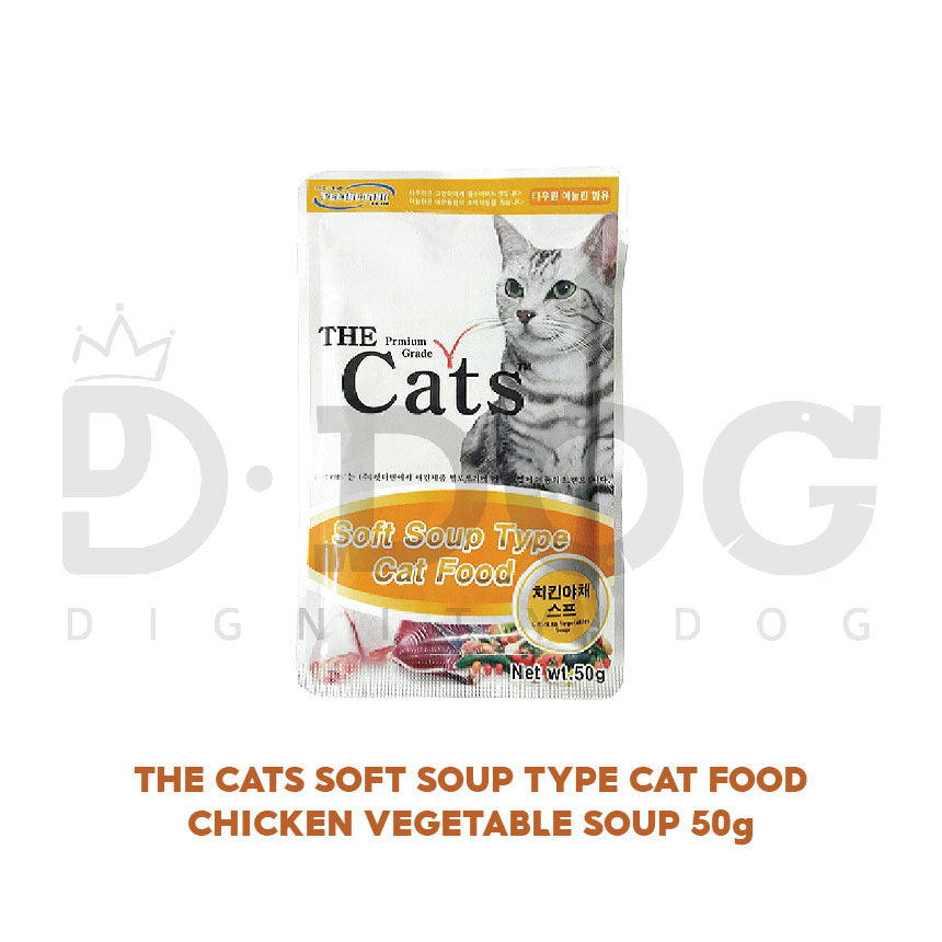 【 THE CATS 】50G MEAT SOUP POUCH 4 TYPES