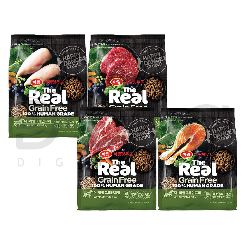 【 HARIM 】1 KG THE REAL CRUNCH GRAIN FREE DOG FOOD