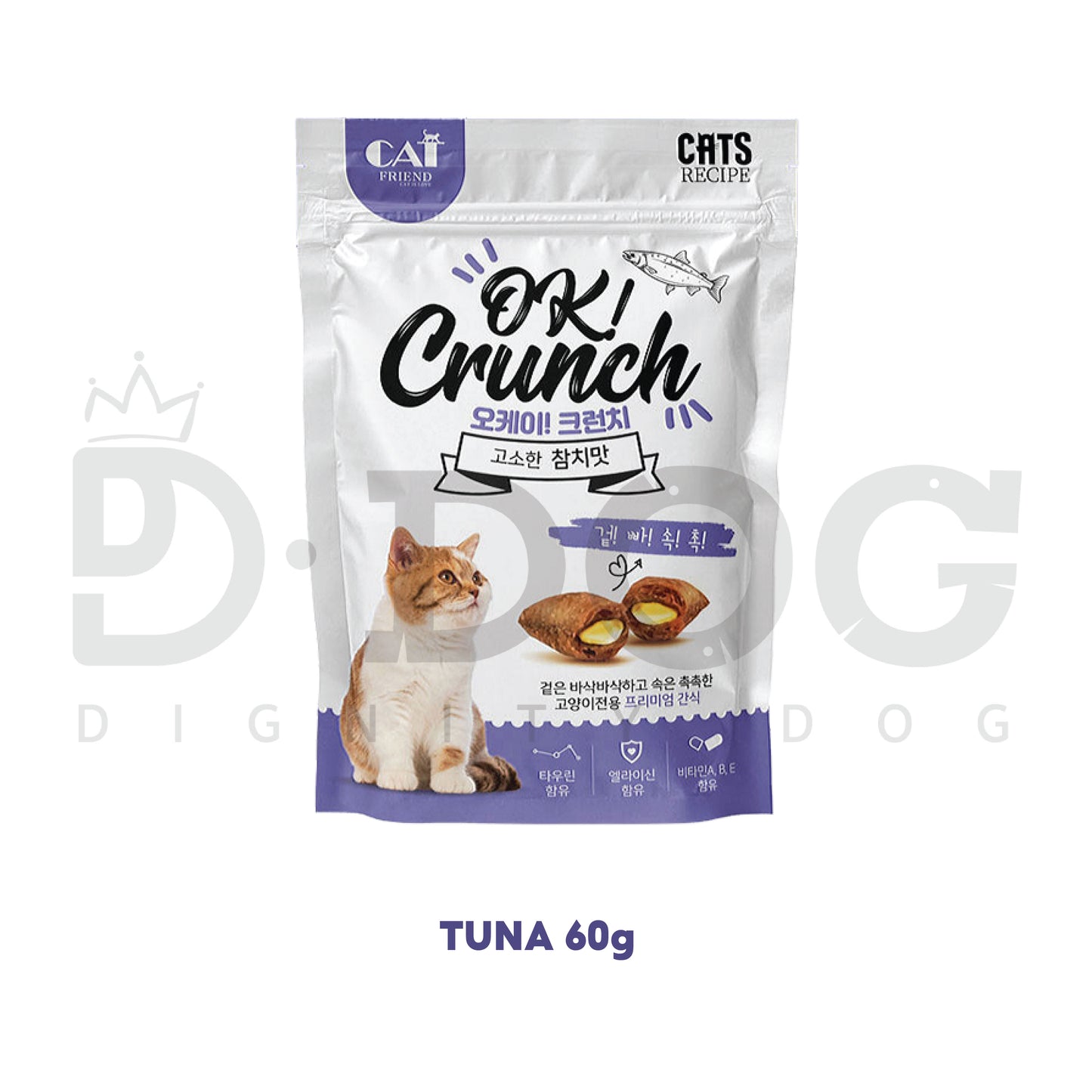 【 OK CRUNCH 】 Cat Crunky Treats 60g