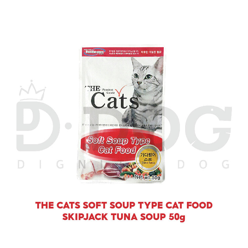 【 THE CATS 】50G MEAT SOUP POUCH 4 TYPES