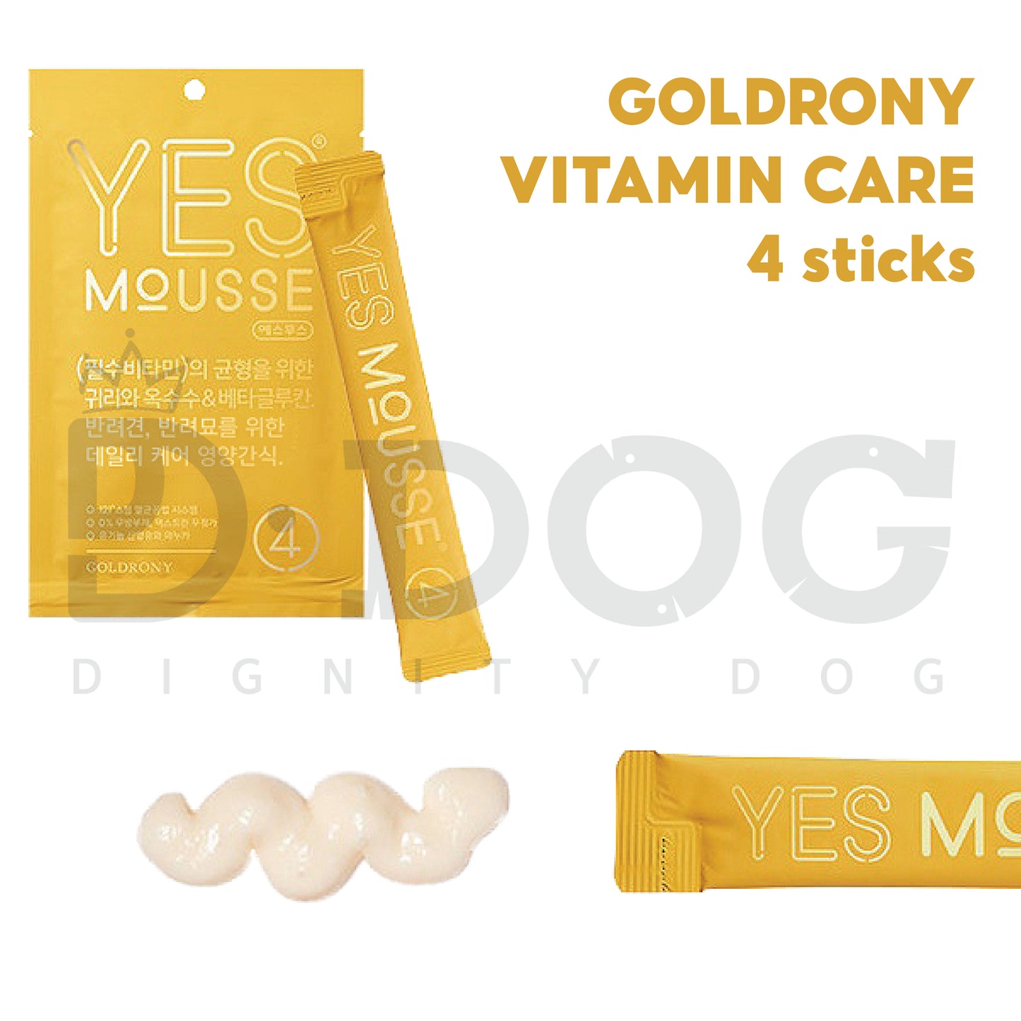 【 GOLD RONY 】60G YES MOUSSE CHEW STICK