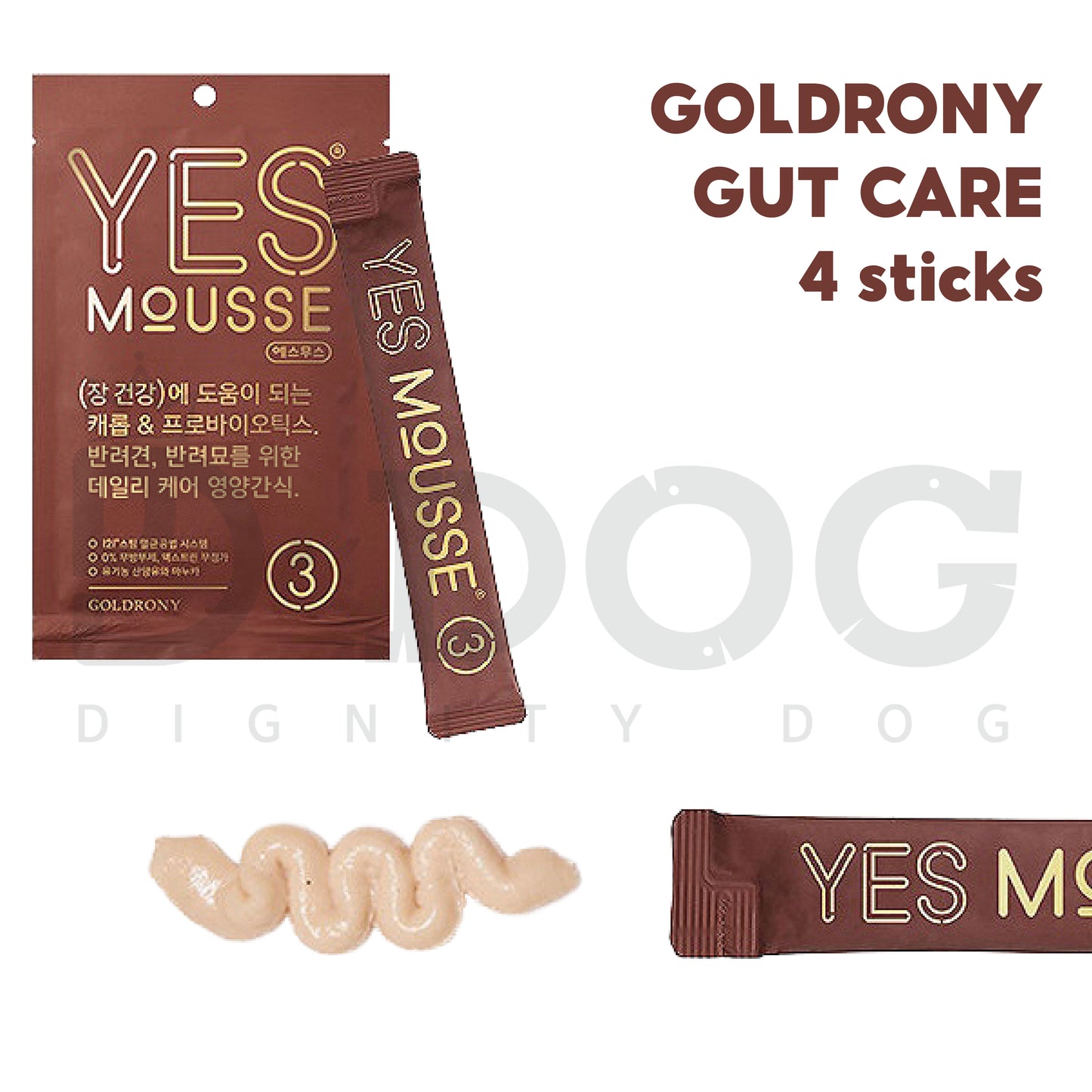 【 GOLD RONY 】60G YES MOUSSE CHEW STICK