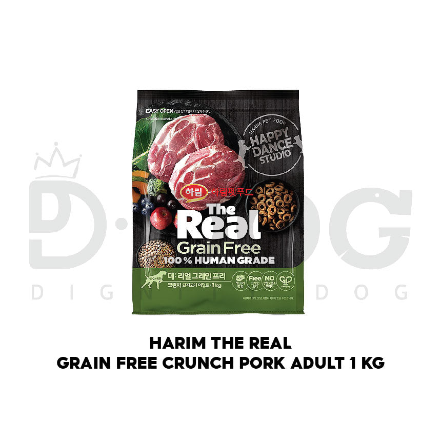 【 HARIM 】1 KG THE REAL CRUNCH GRAIN FREE DOG FOOD