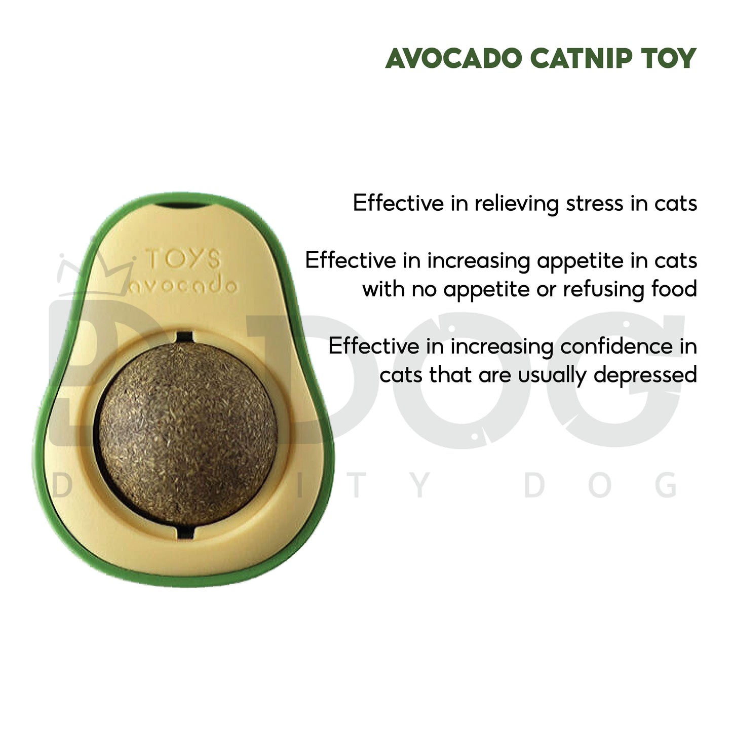 【 DIGNITY DOG 】AVOCADO CATNIP TOY