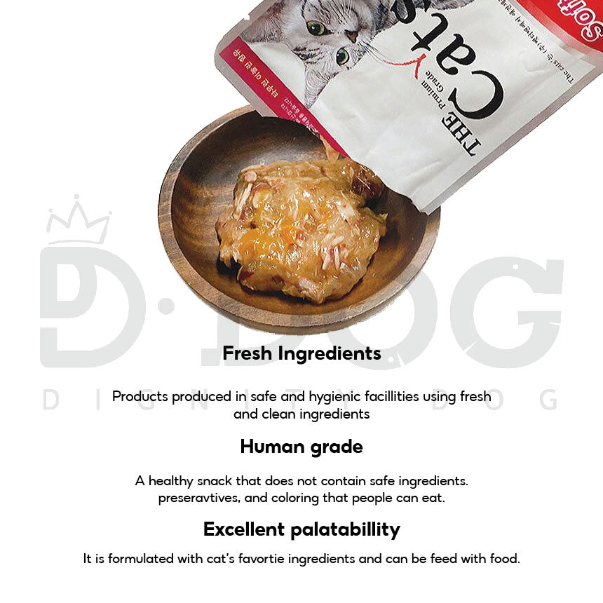 【 THE CATS 】50G MEAT SOUP POUCH 4 TYPES