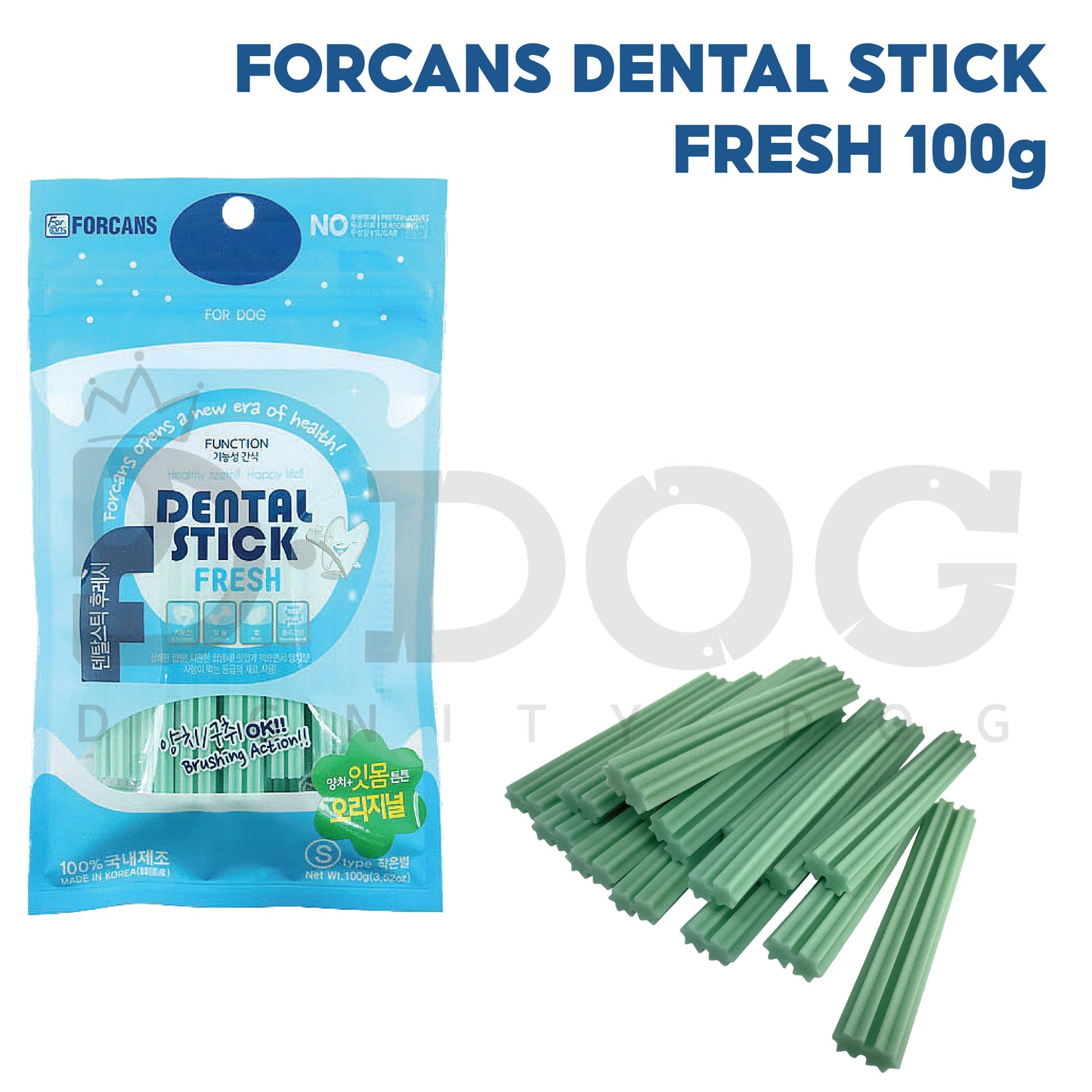 【 FORCANS 】 Dental Stick Fresh 100g