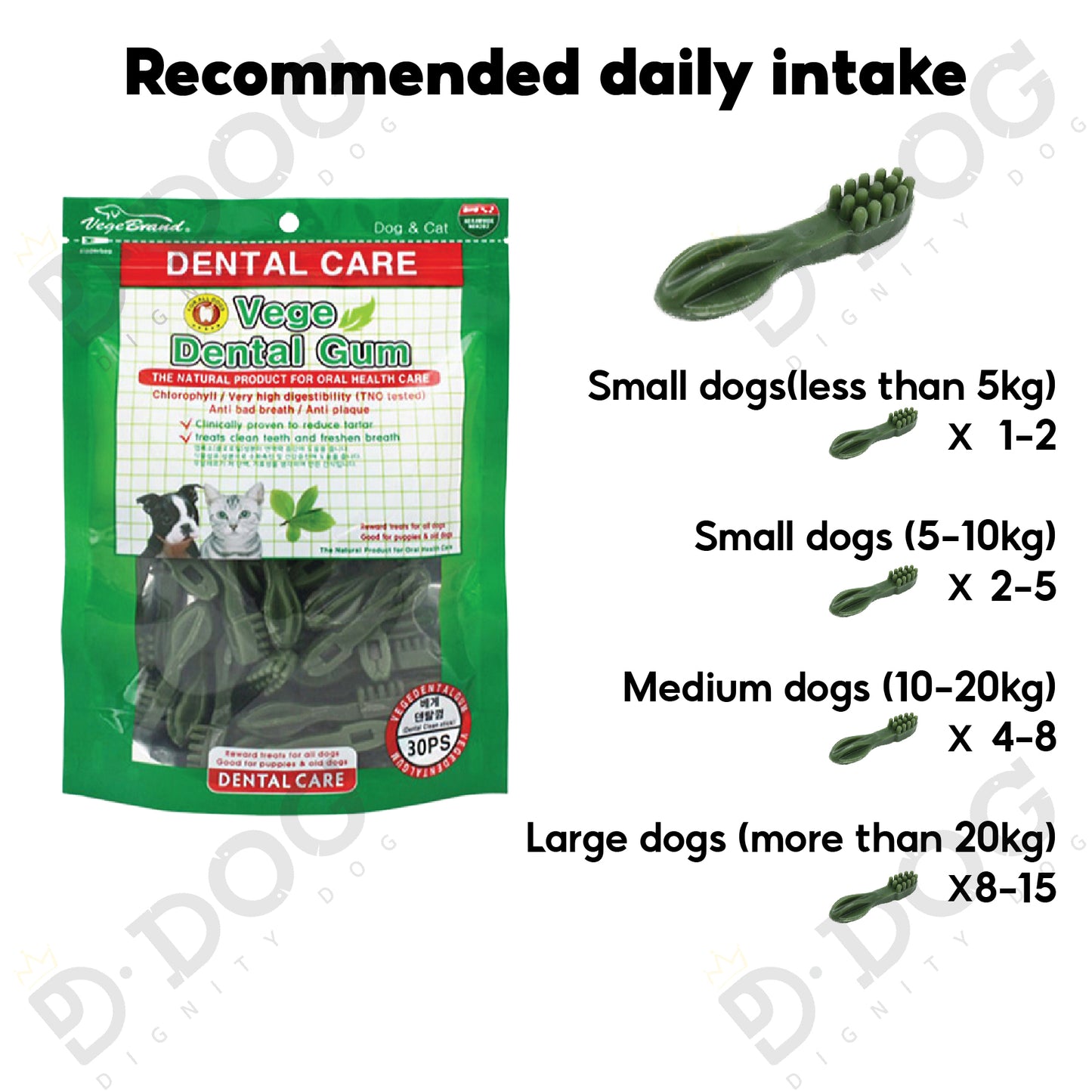 【 VEGE 】 DENTAL GUM 240g