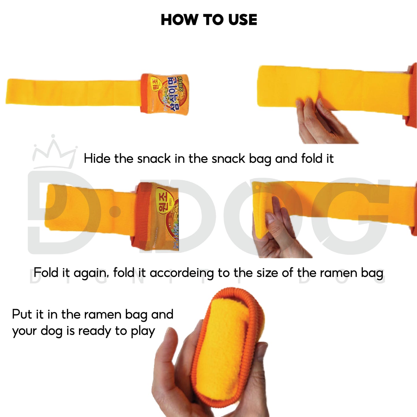 【 PERRO & GATO 】 SCENT TRAINING NOSE WORK RAMEN TOY