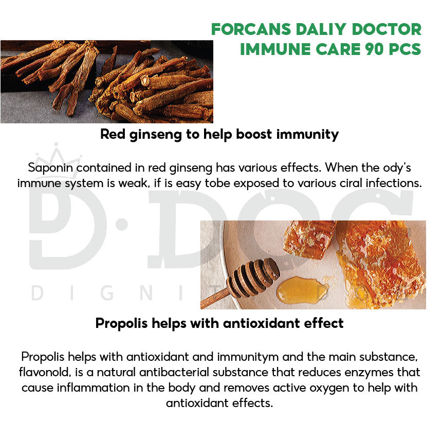 【 FORCANS 】90 TABLETS DAILY DOCTOR 4 TYPES