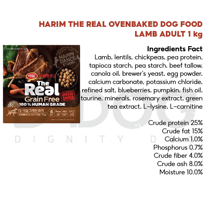 【 HARIM 】1 KG THE REAL OVEN BAKED DOG FOOD 5 TYPES