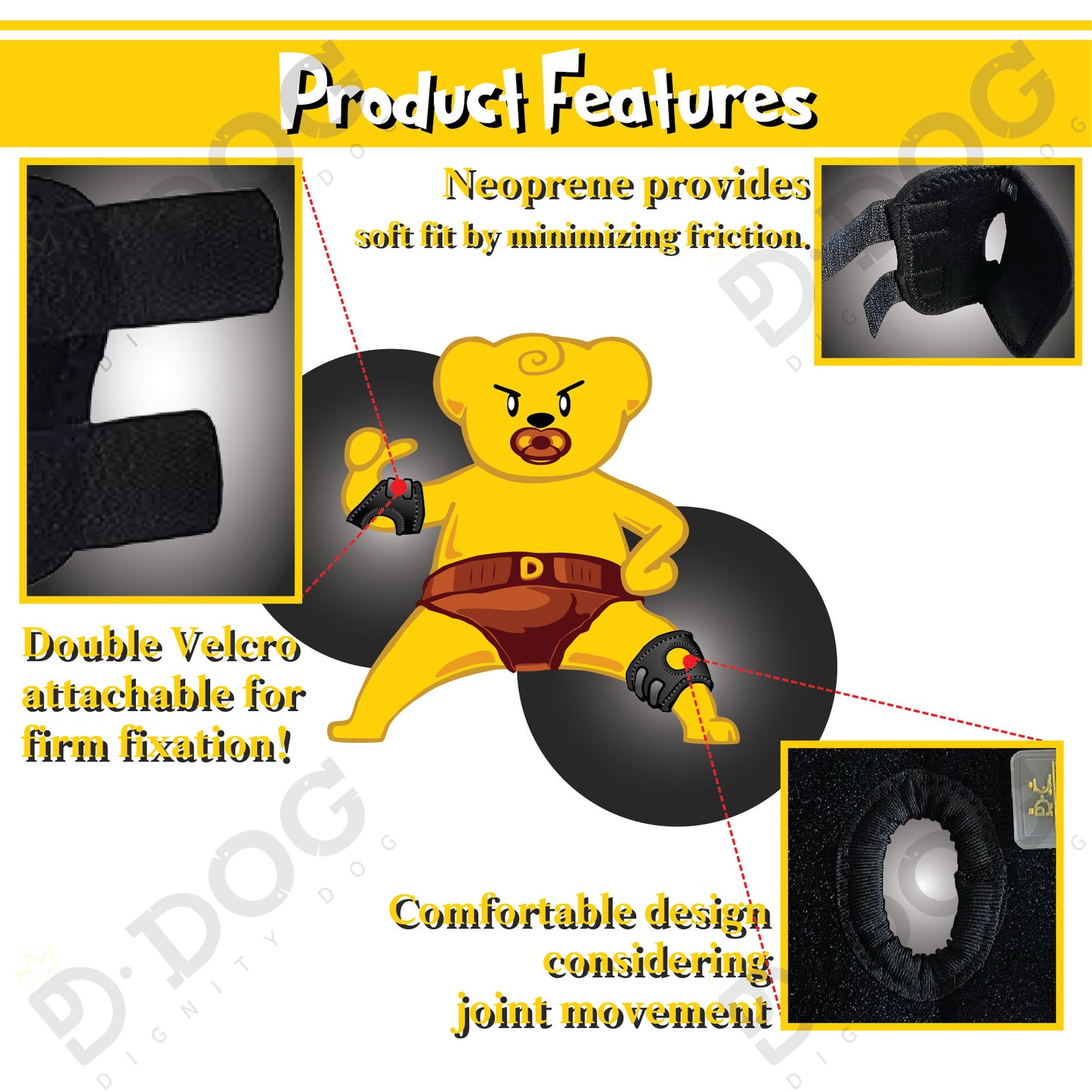 【 DIGNITYDOG 】 DOG PATELLA BRACE HOCK PROTECTOR