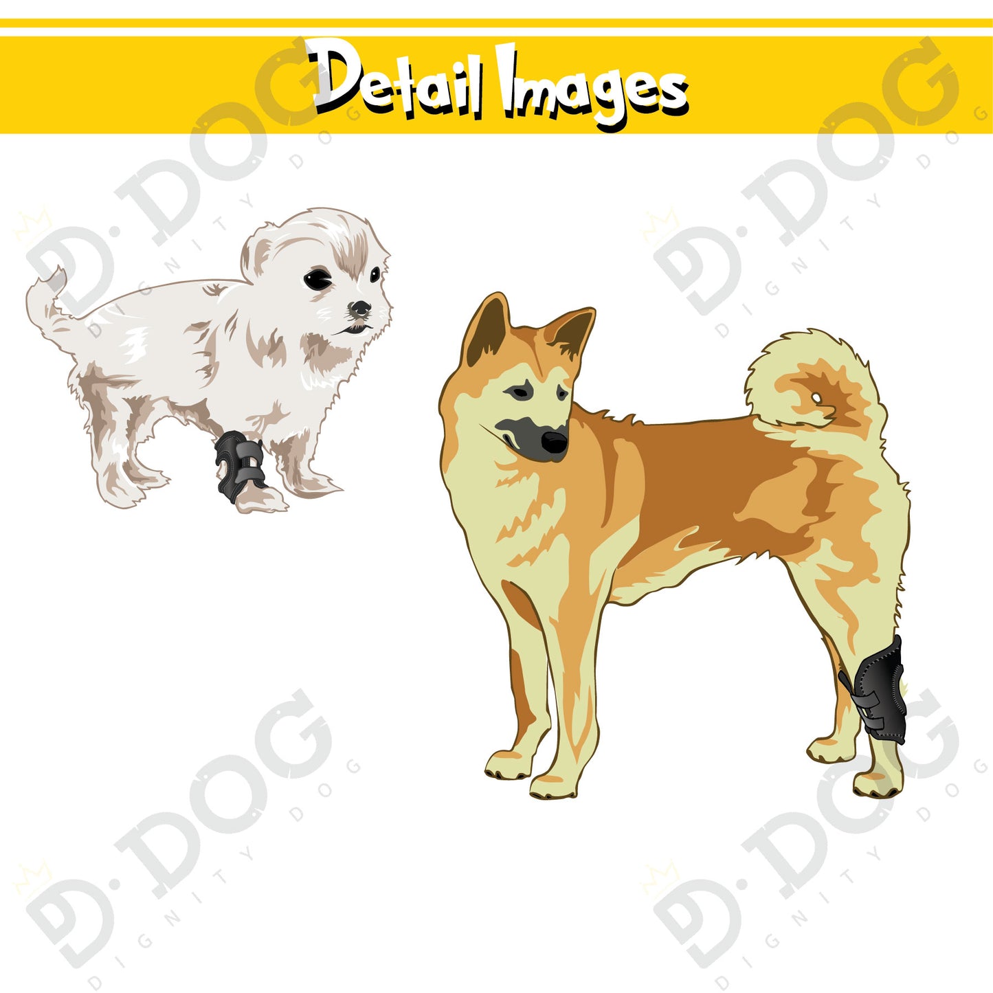 【 DIGNITYDOG 】 DOG PATELLA BRACE HOCK PROTECTOR