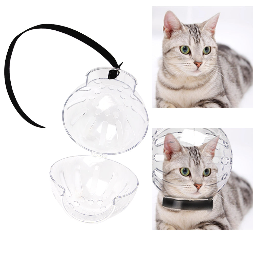 Cat Grooming Supplies Anti-Licking Anti-Bite Breathable Cat Muzzle Protective Space Hood Grooming Mask Bath Grooming
