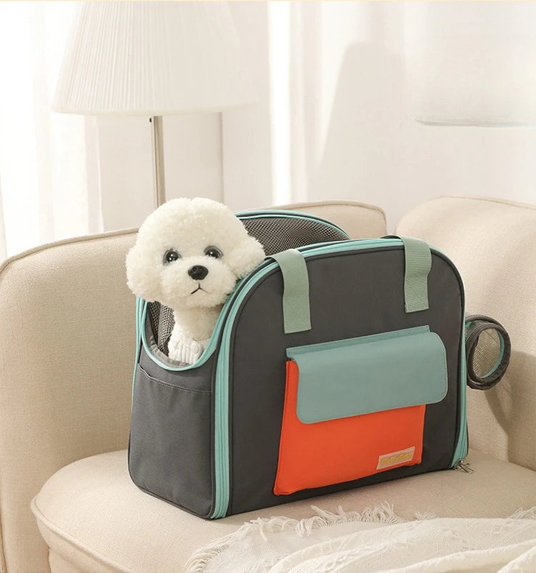 Multifunctional Pet Bag Cats and Dogs Comfortable Breathable Shoulder Bag Pet Carrier Dog Backpack Puppy Handbag Weight<4KG