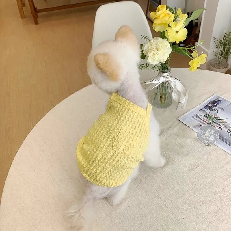 Summer Thin Dog Vest Breathable Dog Clothes for Small Dogs Chihuahua French Bulldog Clothing Puppy Clothes Cat Dog Accessories