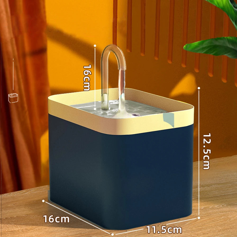 Pet Water Fountain Automatic Circulating Water Dispenser for Dogs & Cats (1.5L Ultra-Quiet Pump)