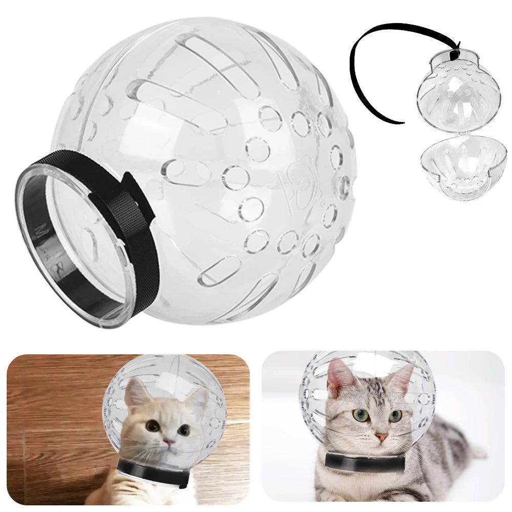 Cat Grooming Supplies Anti-Licking Anti-Bite Breathable Cat Muzzle Protective Space Hood Grooming Mask Bath Grooming