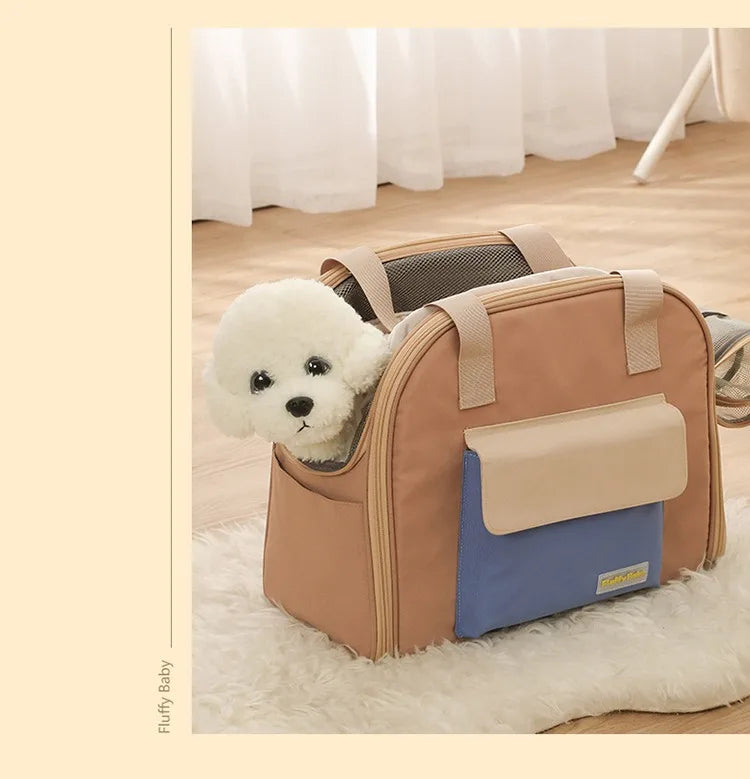 Multifunctional Pet Bag Cats and Dogs Comfortable Breathable Shoulder Bag Pet Carrier Dog Backpack Puppy Handbag Weight<4KG