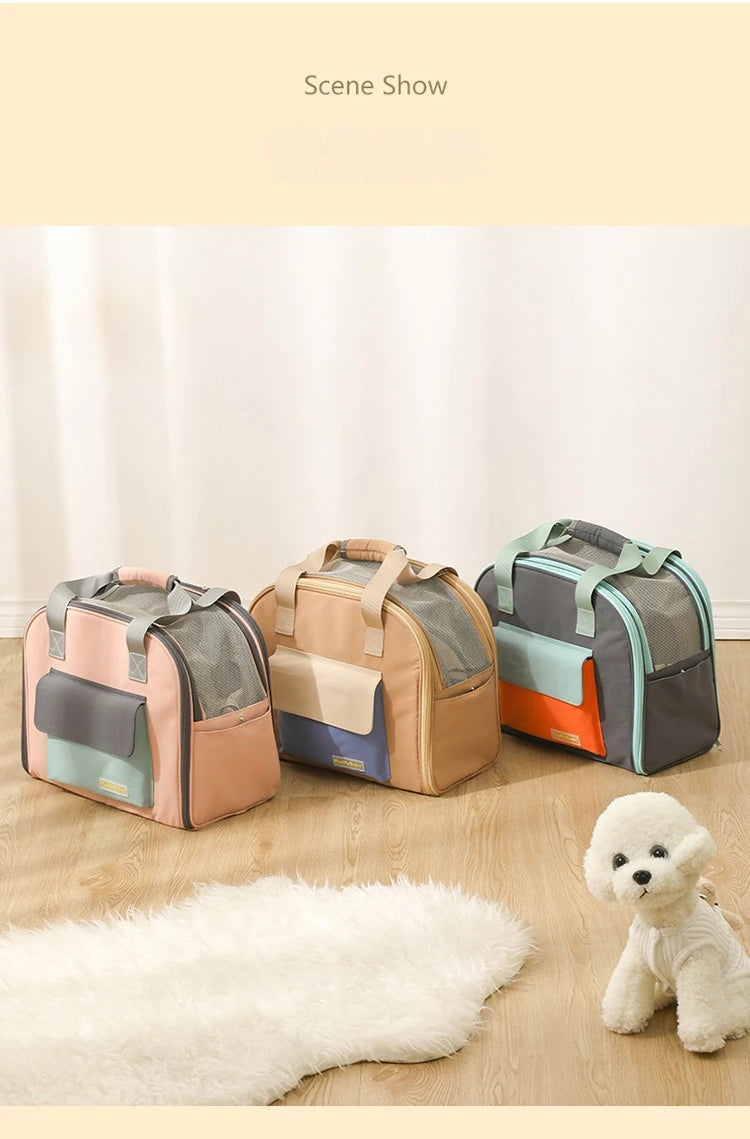 Multifunctional Pet Bag Cats and Dogs Comfortable Breathable Shoulder Bag Pet Carrier Dog Backpack Puppy Handbag Weight<4KG