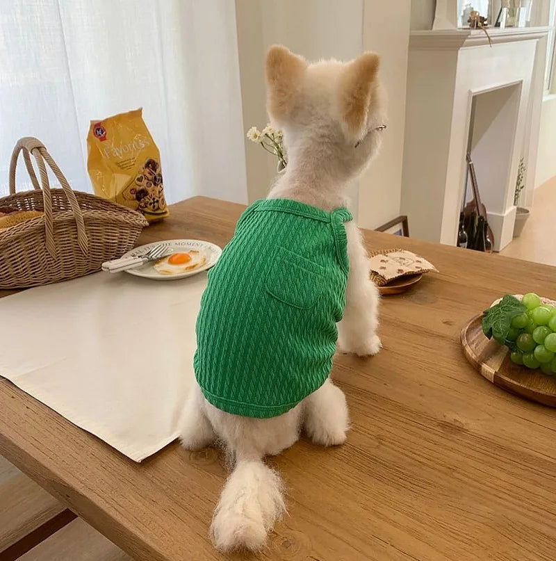 Summer Thin Dog Vest Breathable Dog Clothes for Small Dogs Chihuahua French Bulldog Clothing Puppy Clothes Cat Dog Accessories