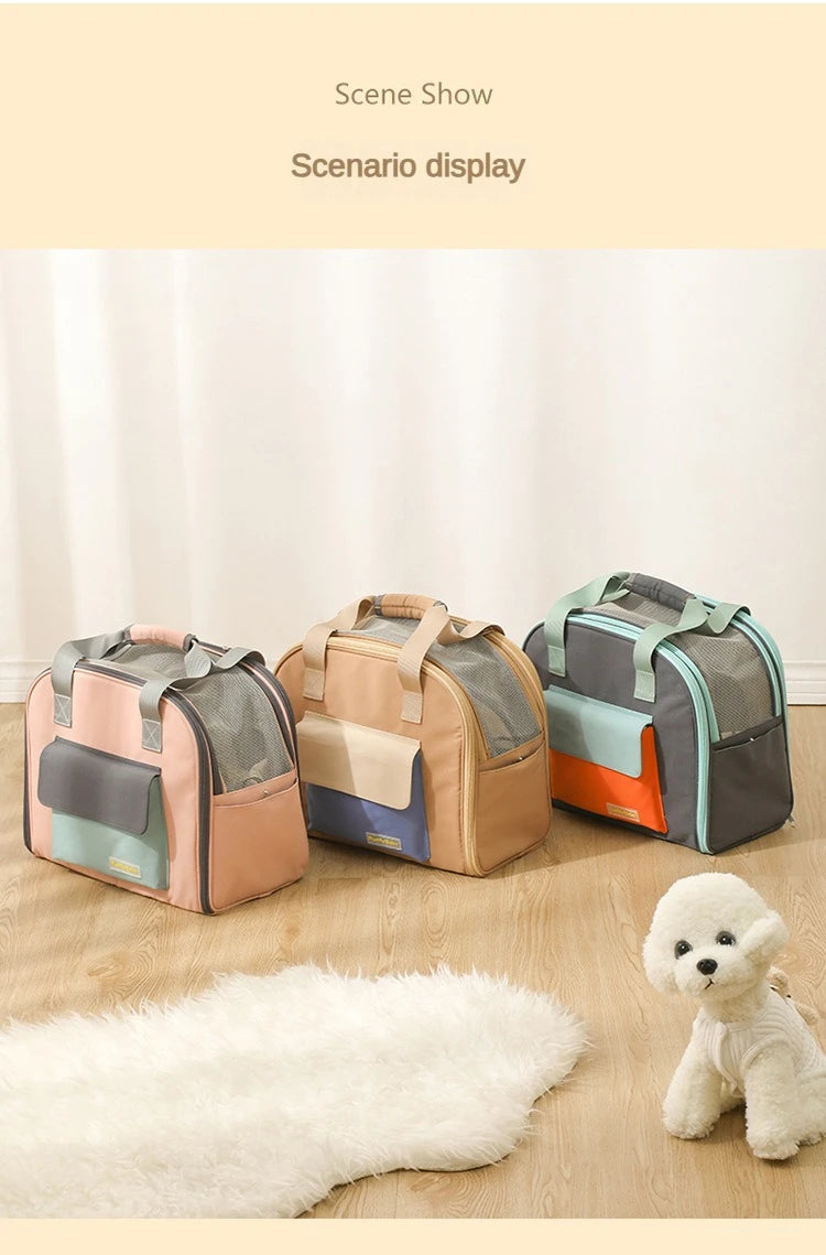 Multifunctional Pet Bag Cats and Dogs Comfortable Breathable Shoulder Bag Pet Carrier Dog Backpack Puppy Handbag Weight<4KG