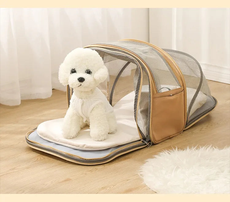 Multifunctional Pet Bag Cats and Dogs Comfortable Breathable Shoulder Bag Pet Carrier Dog Backpack Puppy Handbag Weight<4KG
