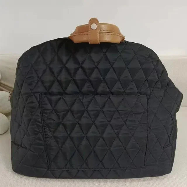 Luxury Dog Carrier Handbag Portable Pet Car Seat & Travel Bed