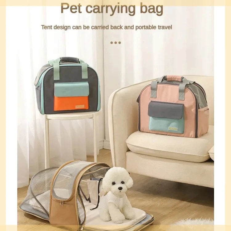 Multifunctional Pet Bag Cats and Dogs Comfortable Breathable Shoulder Bag Pet Carrier Dog Backpack Puppy Handbag Weight<4KG
