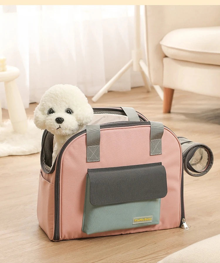 Multifunctional Pet Bag Cats and Dogs Comfortable Breathable Shoulder Bag Pet Carrier Dog Backpack Puppy Handbag Weight<4KG