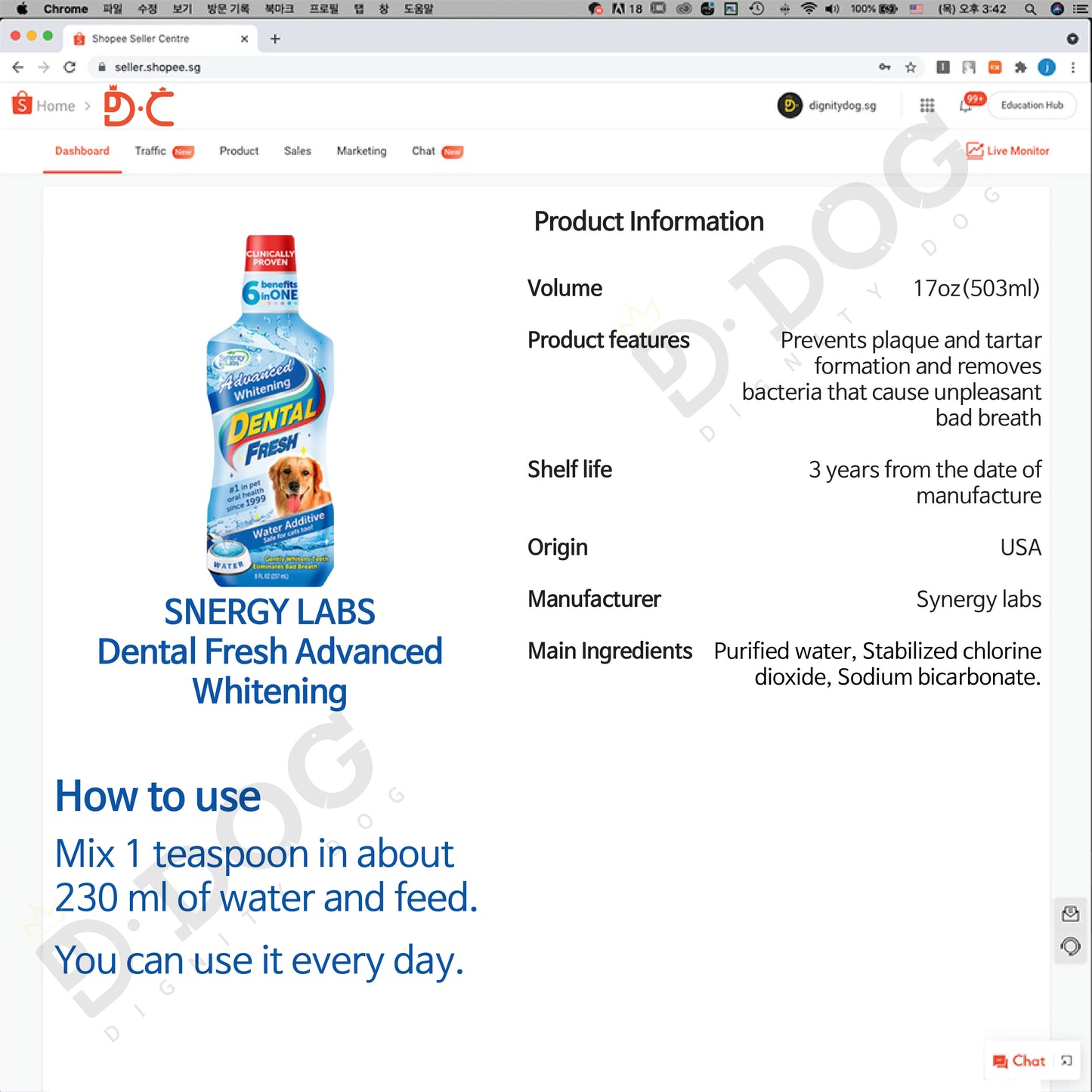 【 SYNERGY LABS 】 DETAL FRESH 4 types