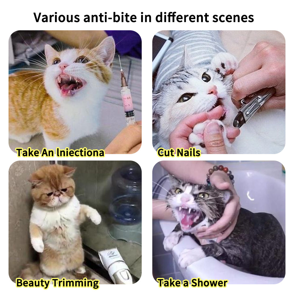 Cat Grooming Supplies Anti-Licking Anti-Bite Breathable Cat Muzzle Protective Space Hood Grooming Mask Bath Grooming