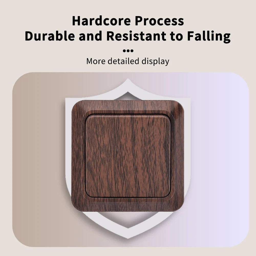 Stylish Wood-Look Light Switch