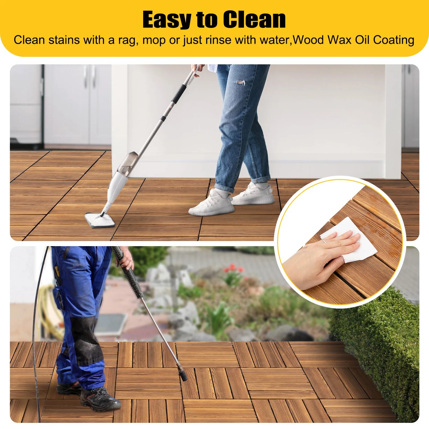 Easy-Peasy Wood Deck Tiles