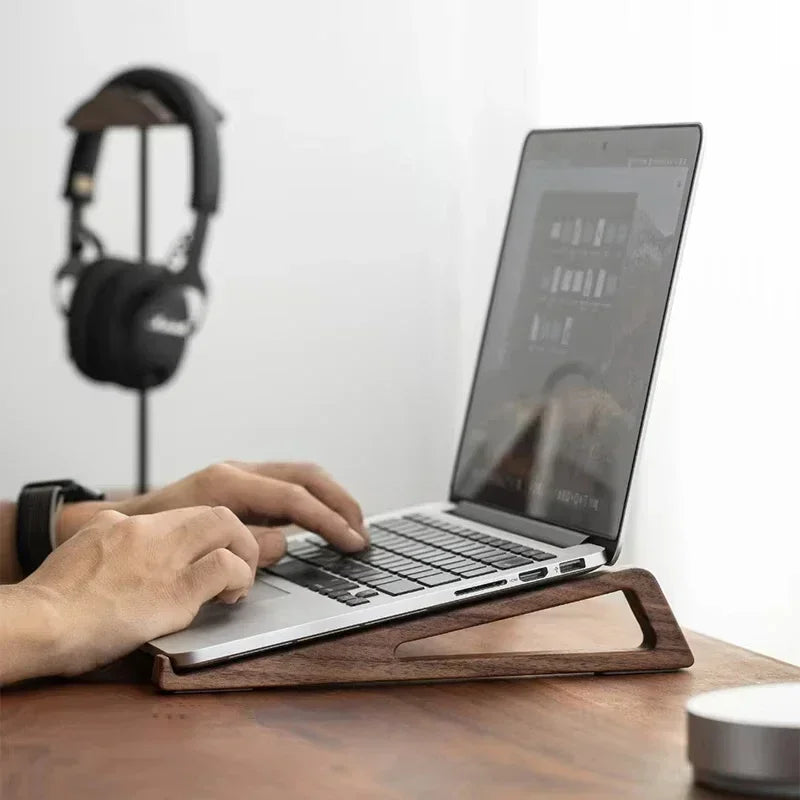 Sleek Wood Laptop Stand