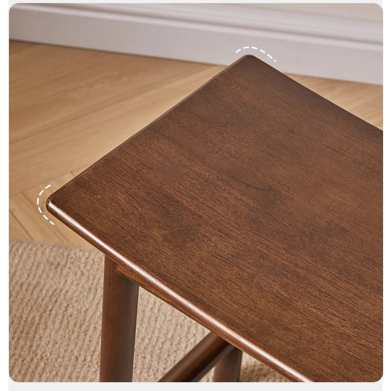 Cozy Wooden Dressing Stool
