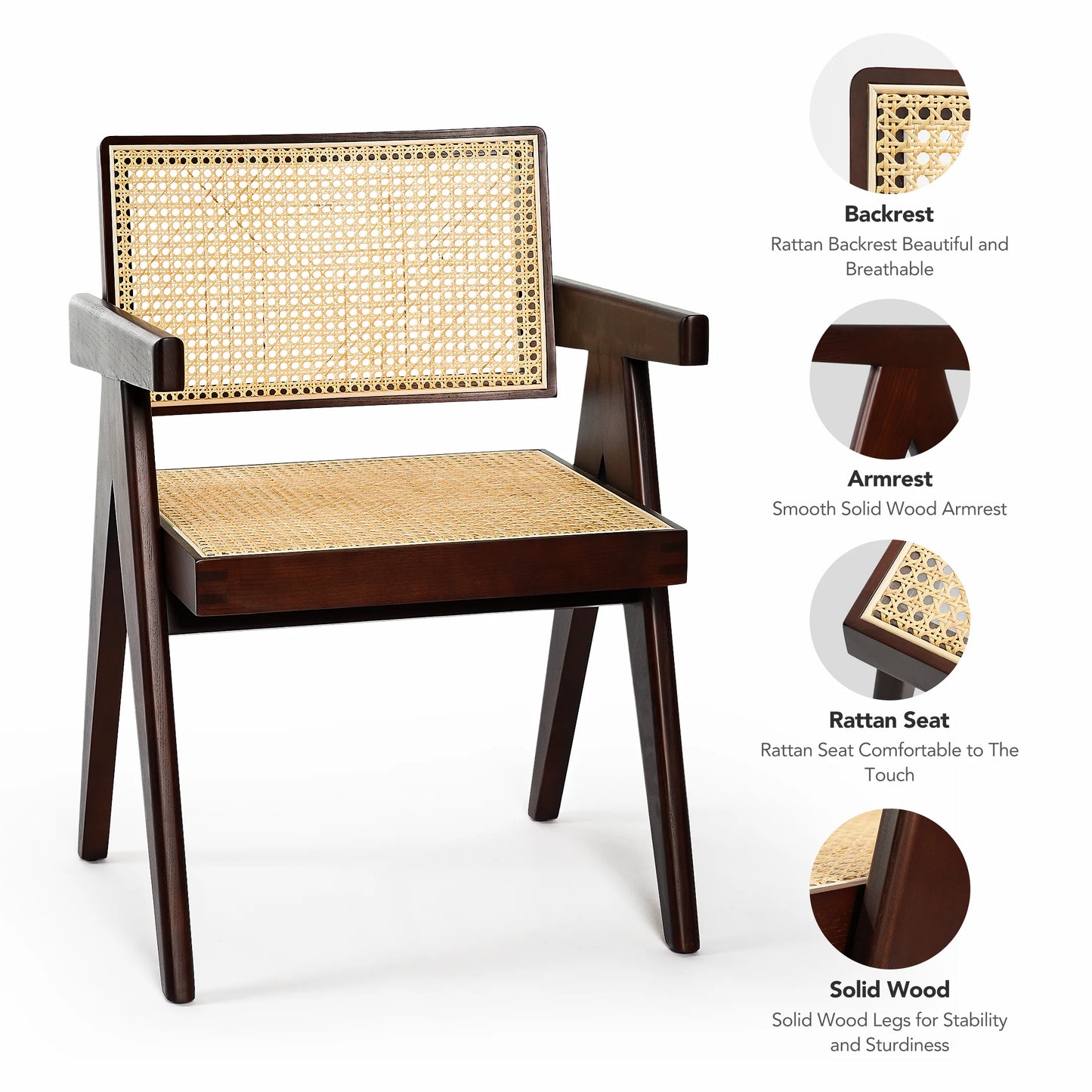 Chic Rattan Dining Chair