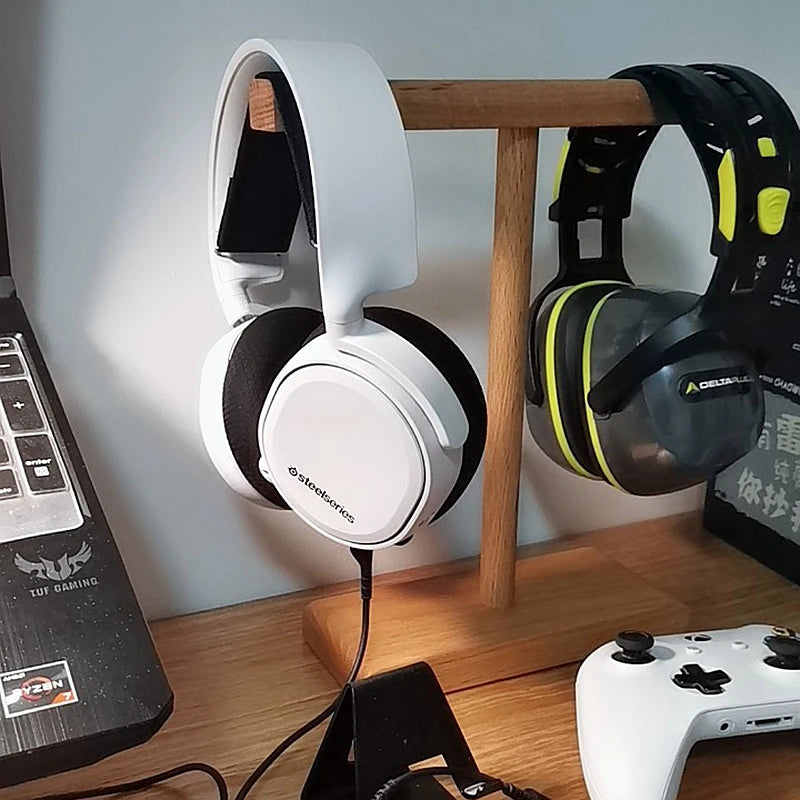 Wooden Headphone Stand Organizer