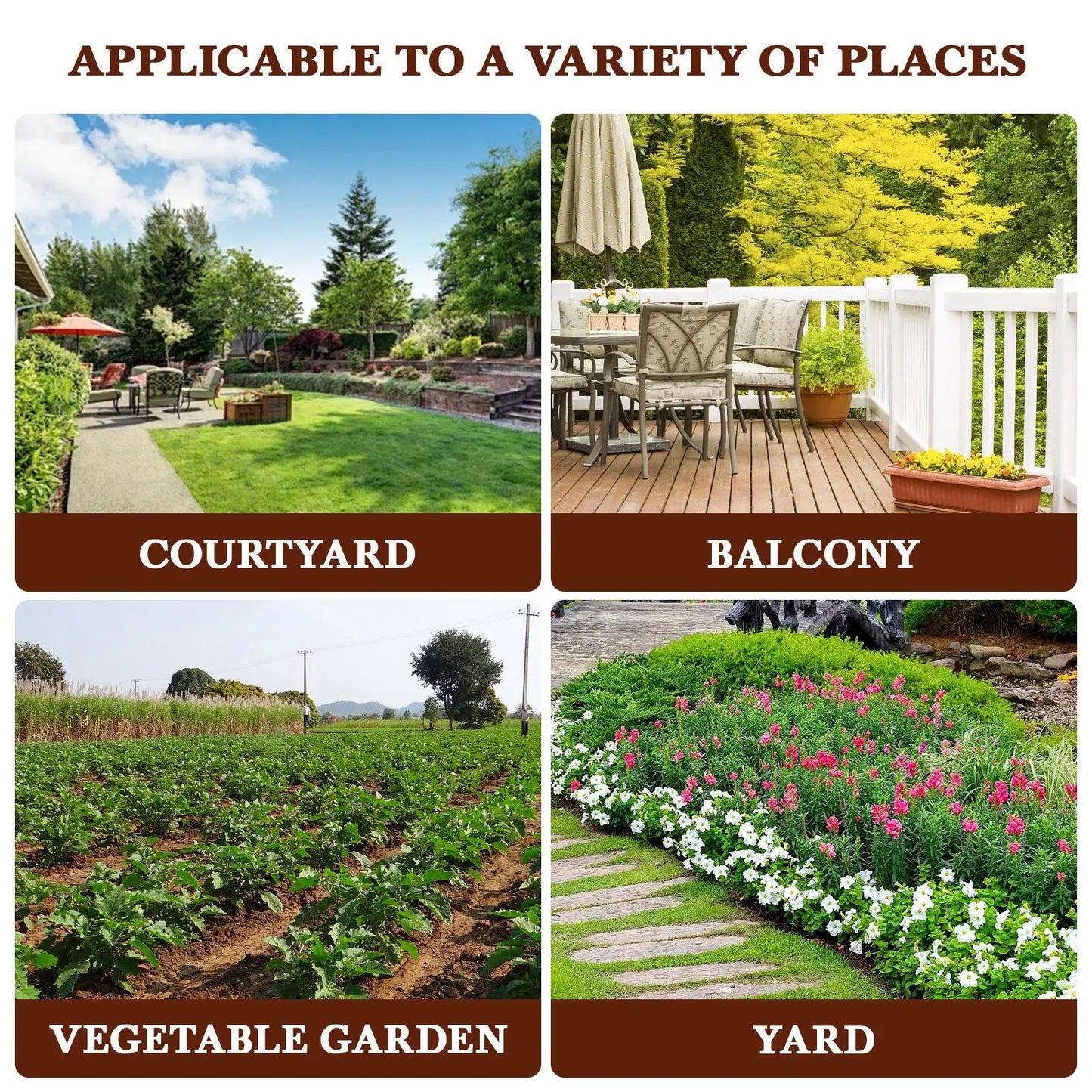 Wooden Garden Fence Supports